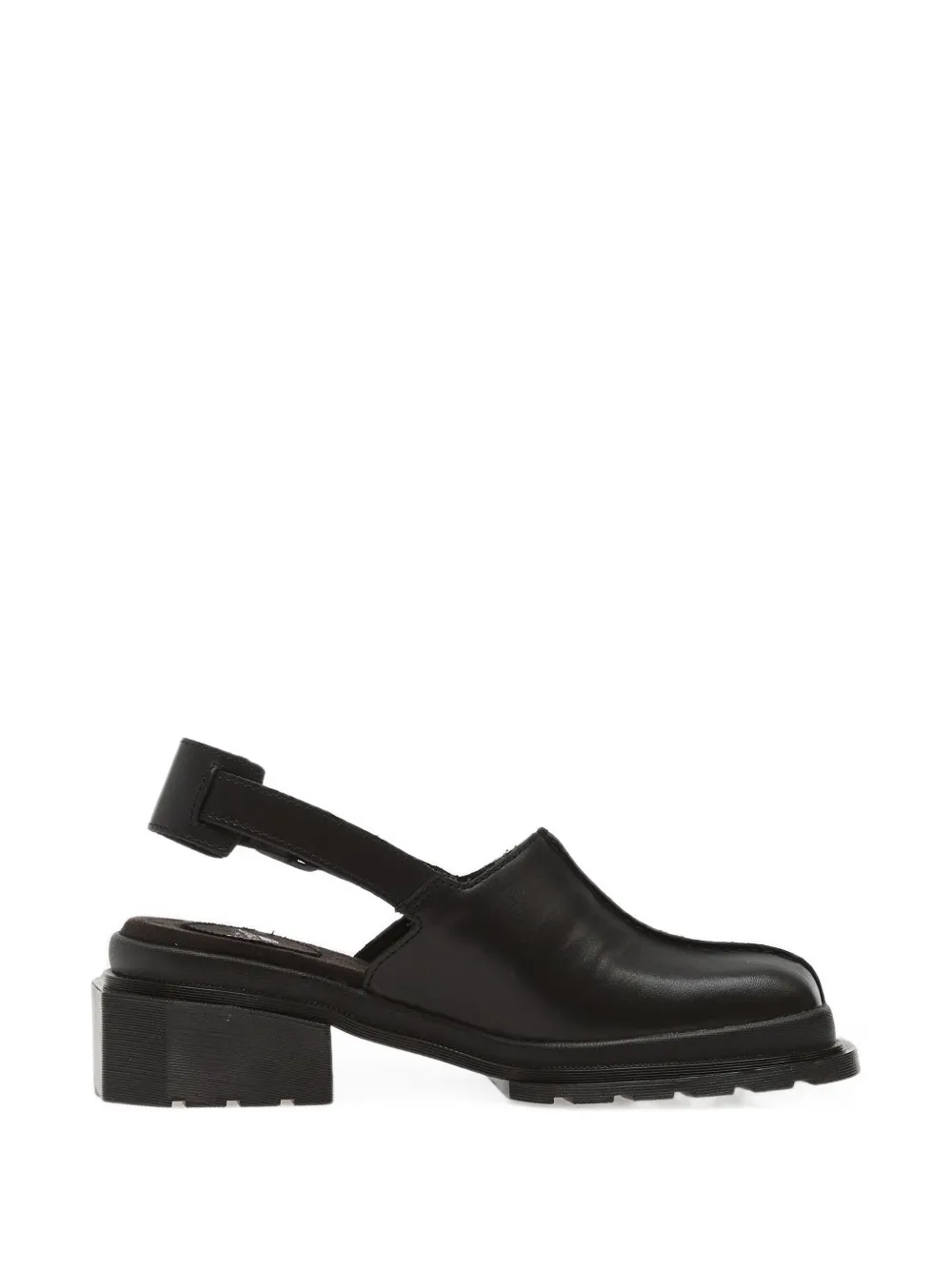 Dr Martens baskets en cuir à bride arrière - Noir Dr Martens baskets en cuir à bride arrière - Noir