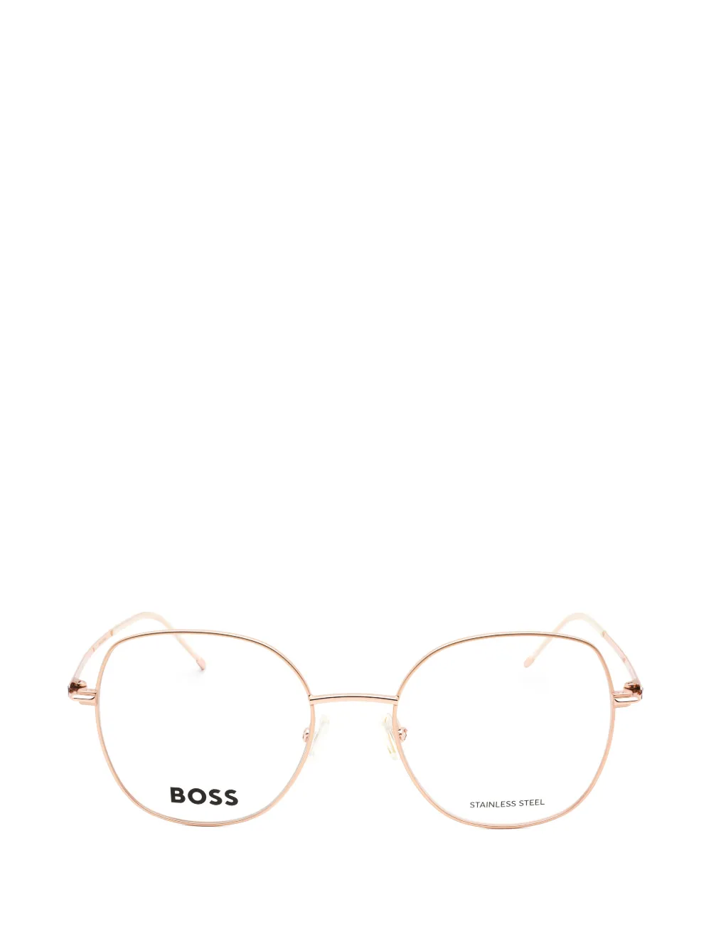 BOSS round-frame glasses