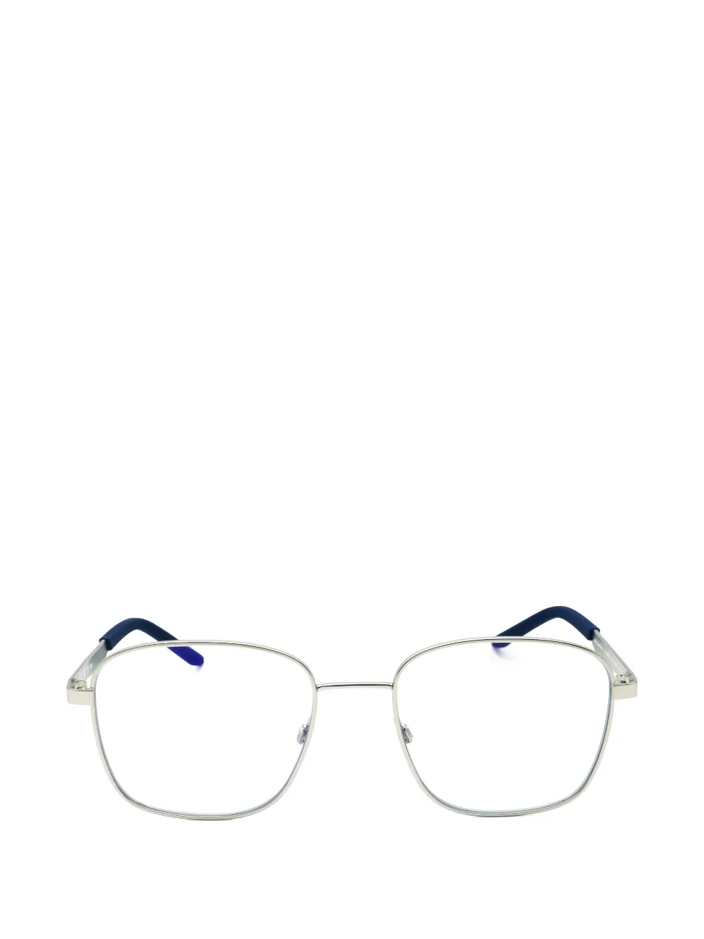 Nike Traveler Flow Rectangle-frame Glasses In Silver