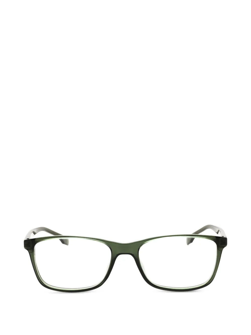 BOSS rectangle-frame glasses - Verde
