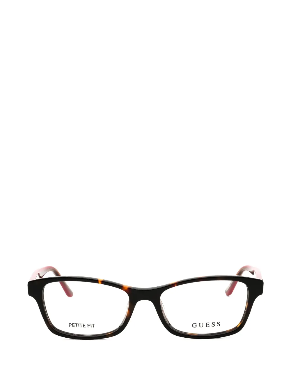 GUESS USA tortoiseshell-print rectangle-frame glasses
