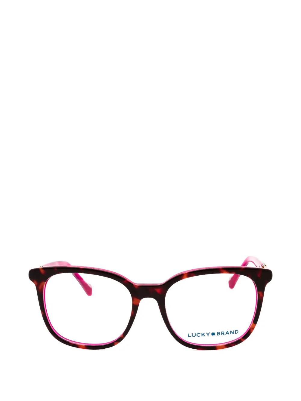 LUCKY BRAND tortoiseshell-effect square-frame glasses - Marrone