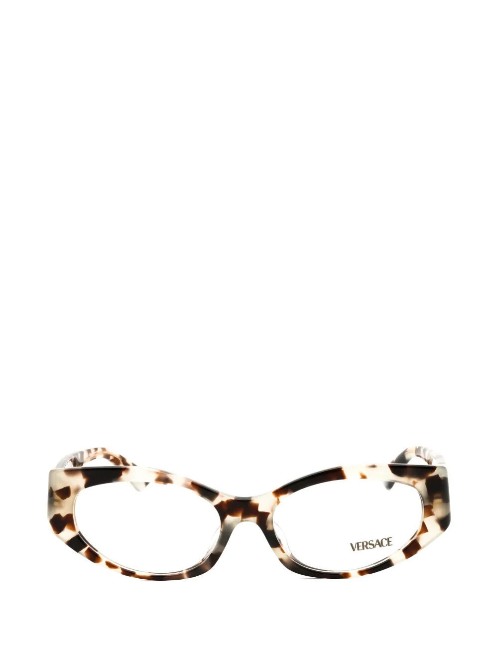 Versace tortoiseshell-effect cat-eye glasses