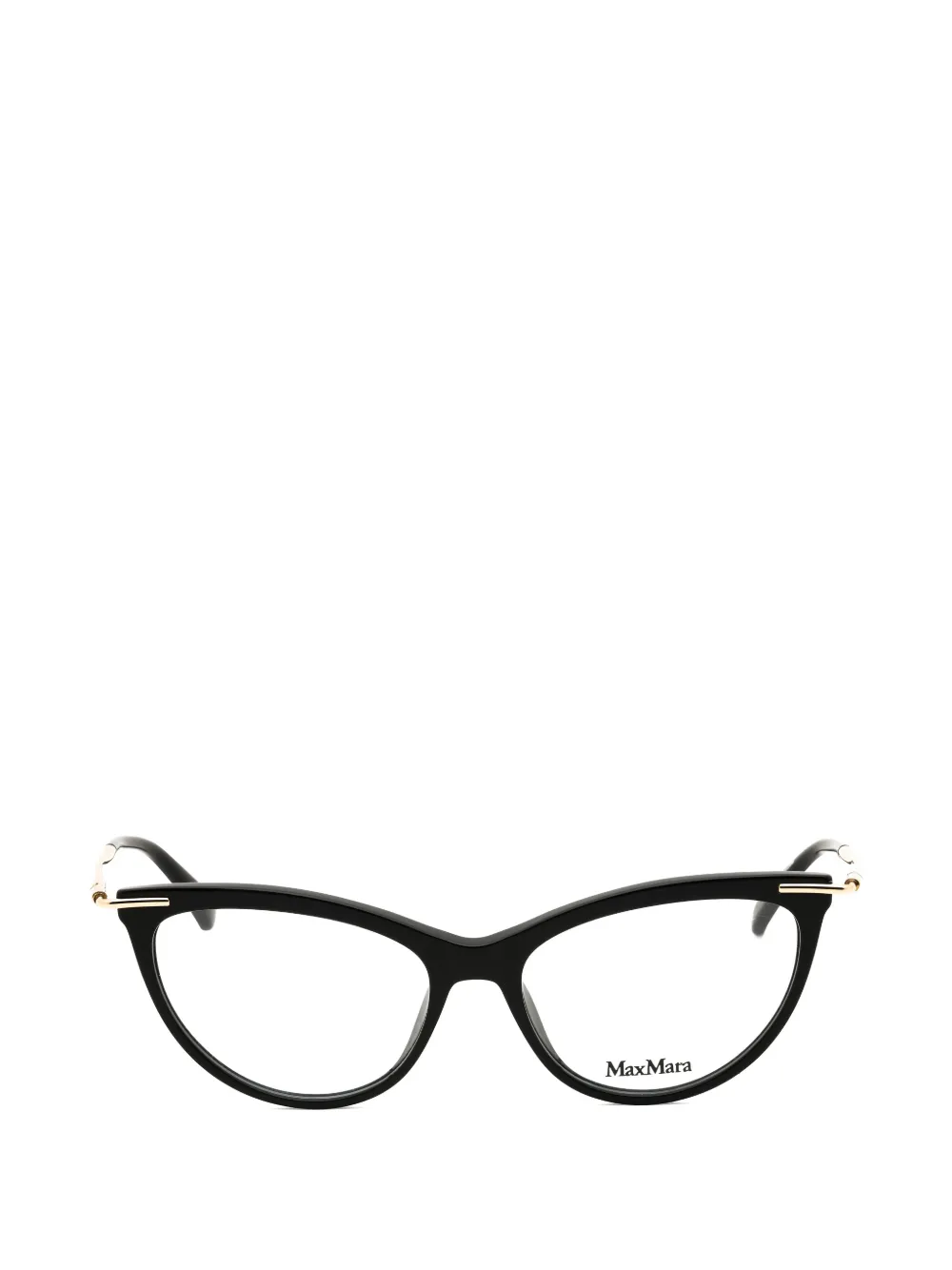 Max Mara Cat-eye Frame Glasses In Black