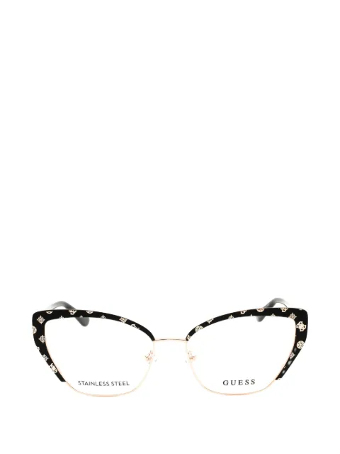 GUESS USA monogram-print cat-eye glasses