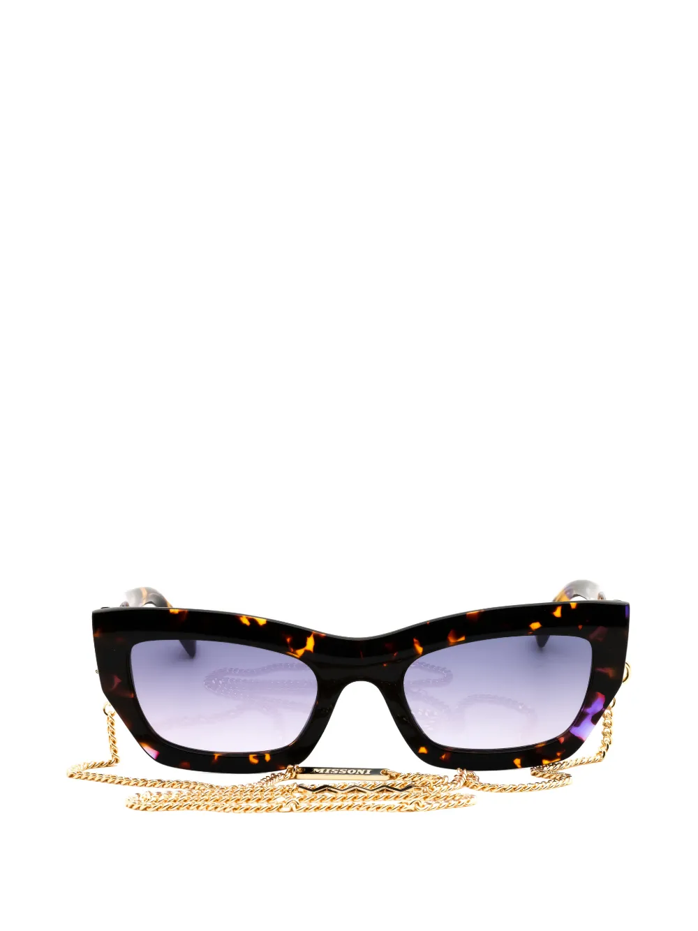 Missoni tortoiseshell-effect cat-eye sunglasses