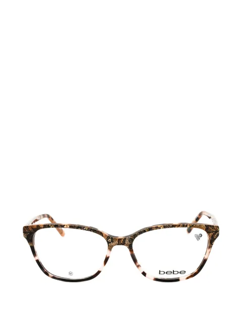 Bebe lace-print rectangle-frame glasses