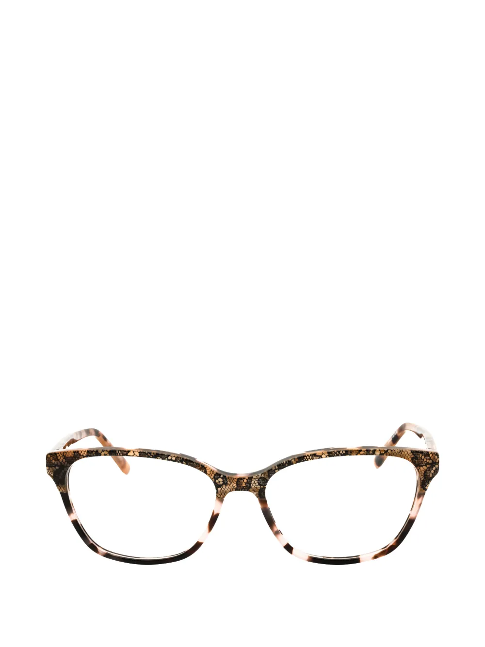 Bebe lace-print rectangle-frame glasses