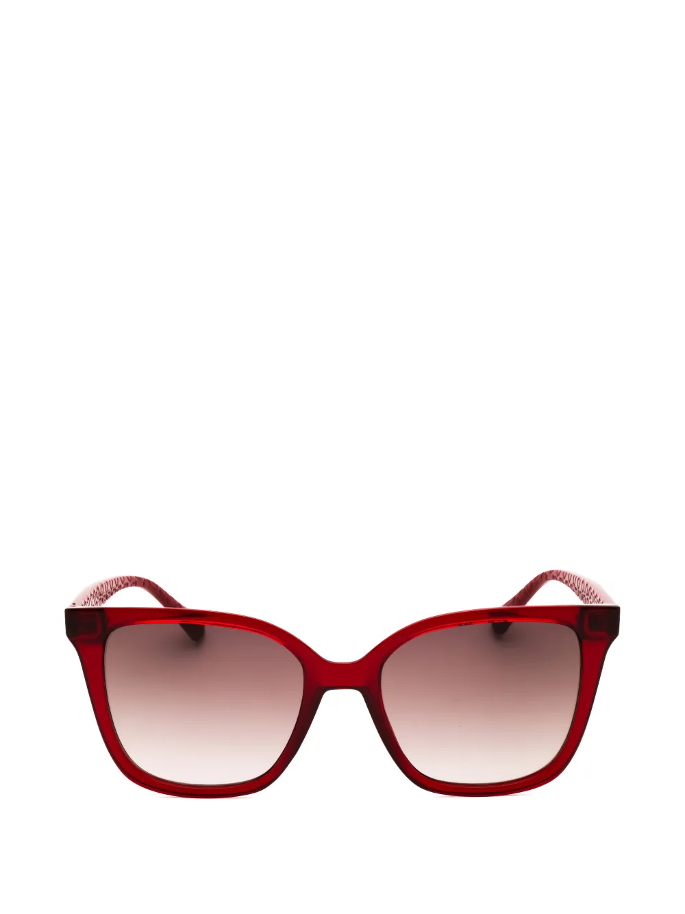 Love Moschino square-frame sunglasses - Rosso