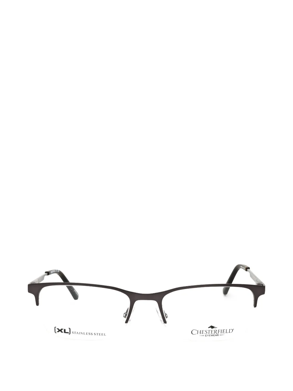 Chesterfield Rectangle-frame Glasses In Gray