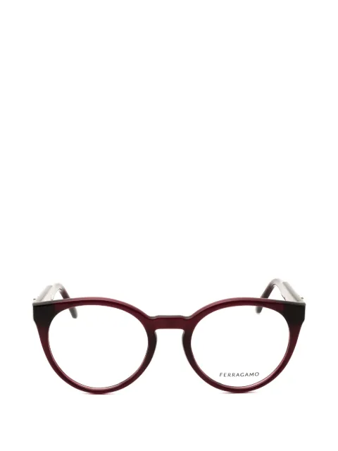 Ferragamo round-frame glasses