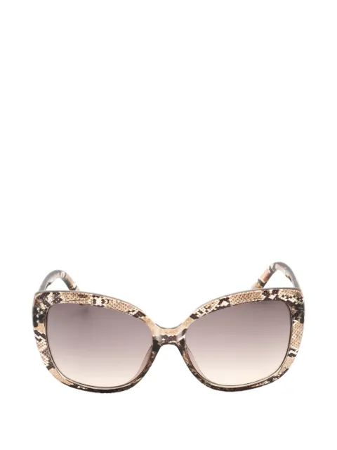 GUESS EYEWEAR snake-effect crystal-embellished sunglasses