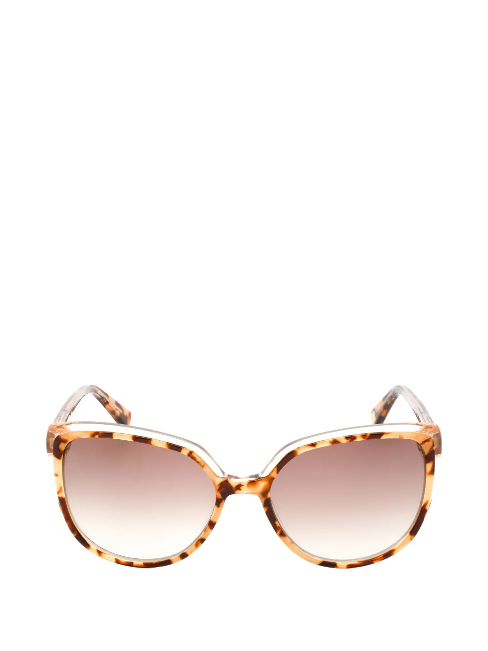 ANNE KLEIN tortoiseshell-effect cat-eye sunglasses