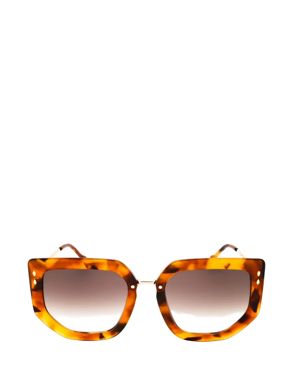 ISABEL MARANT Occhiali da sole cat-eye con effetto tartarugato - Marrone