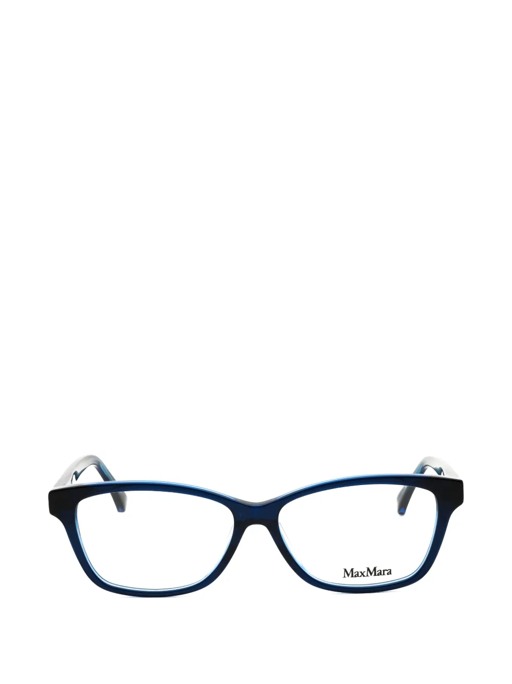 Max Mara Mm5013 Rectangle-frame Glasses In Blue
