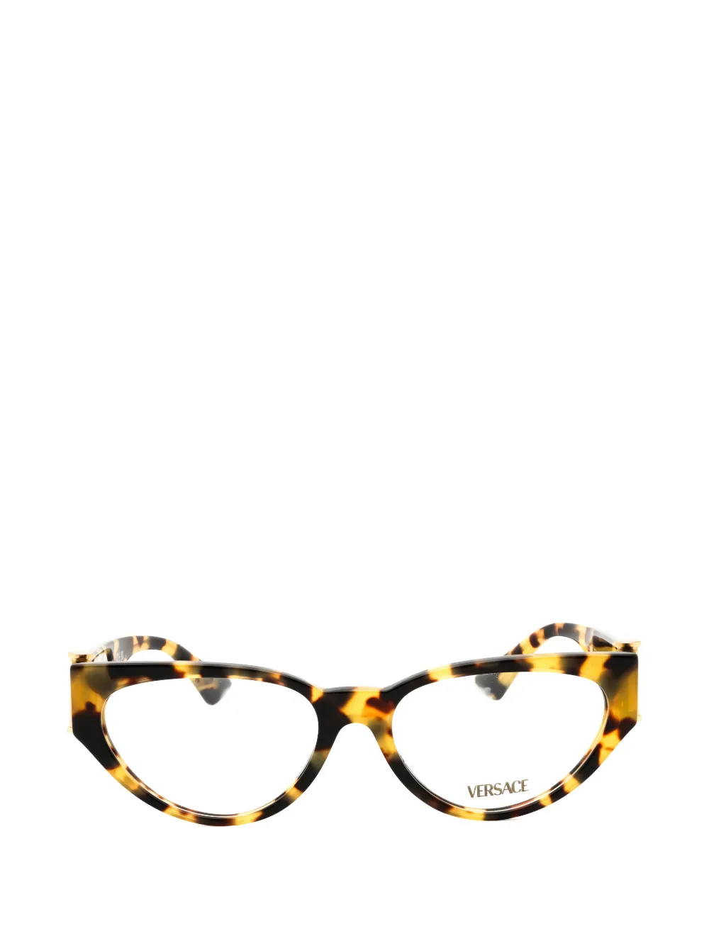 Versace Medusa tortoise-shell cat-eye glasses