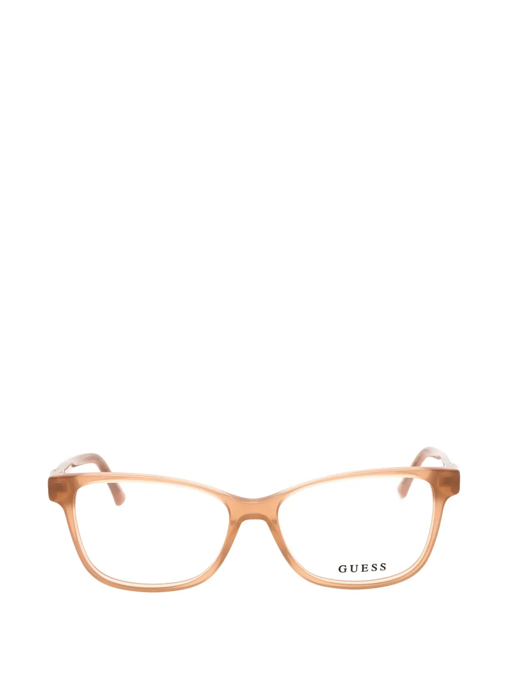 GUESS USA leopard-print rectangle-frame glasses