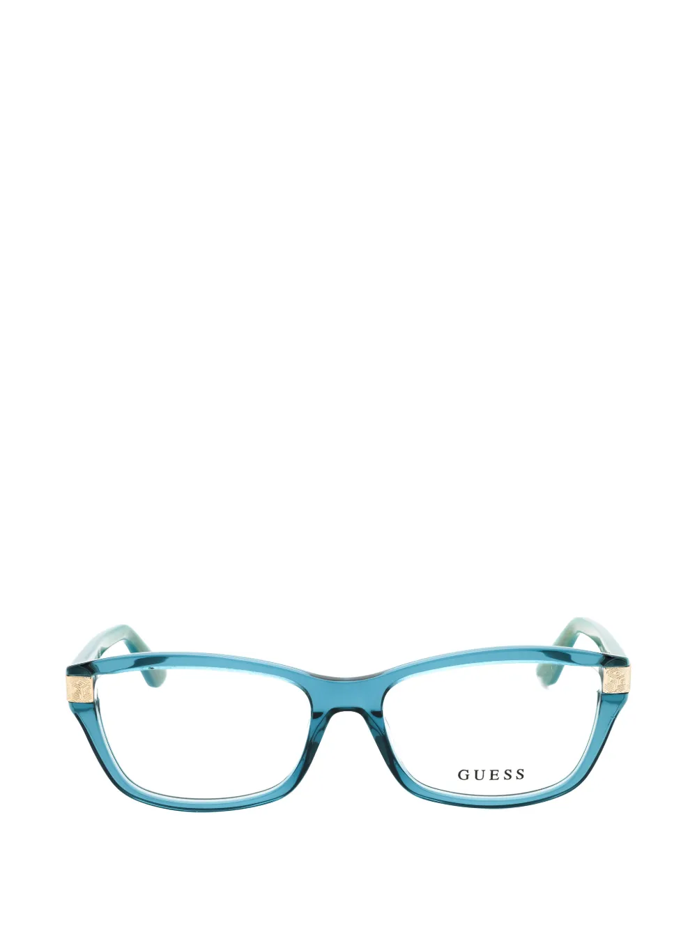 GUESS EYEWEAR rectangle-frame glasses - Blu