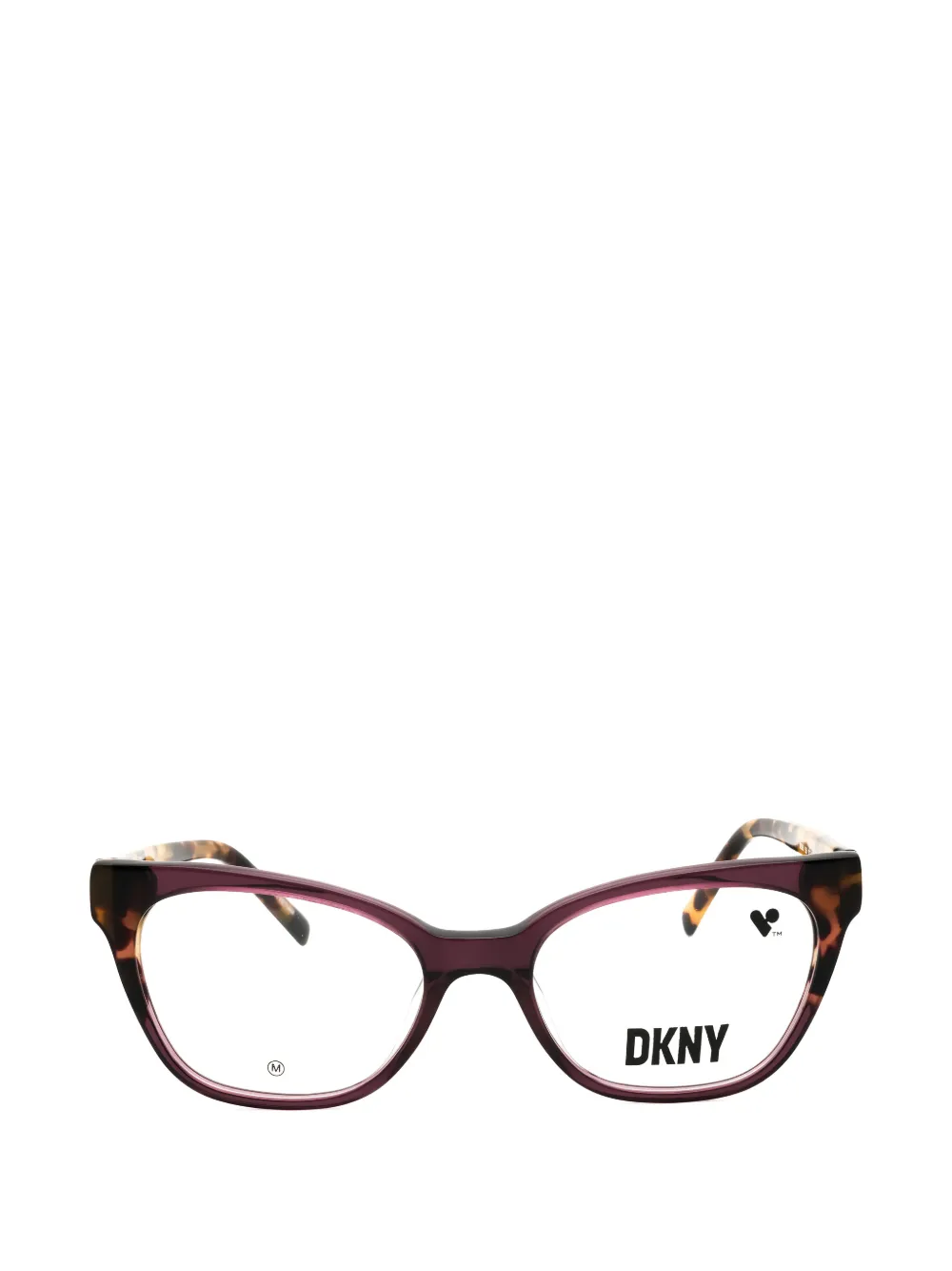 DKNY cat-eye tortoiseshell-effect glasses