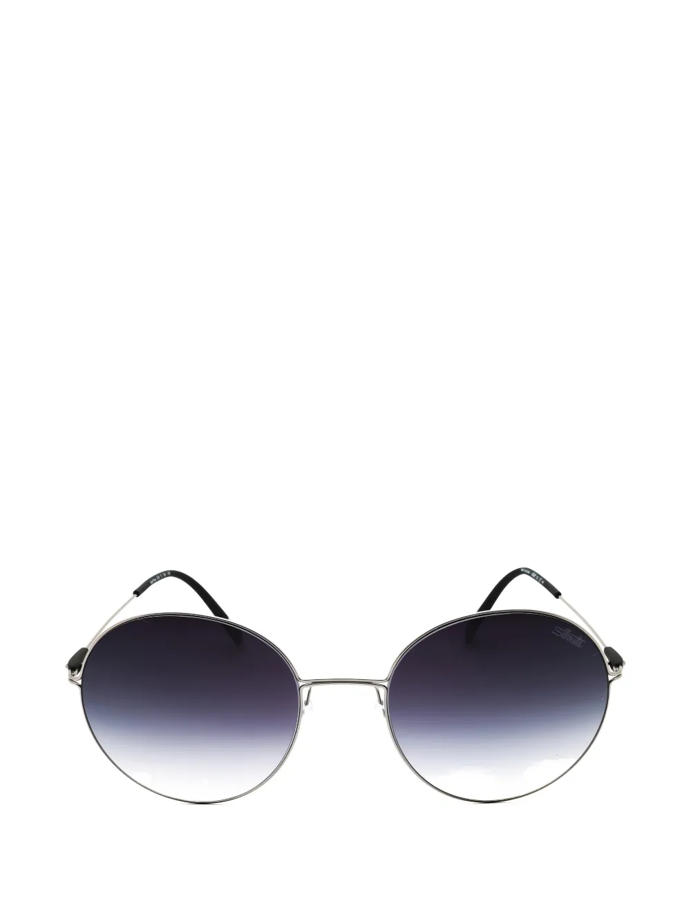 Silhouette Sant Pere Round-frame Sunglasses In Silver