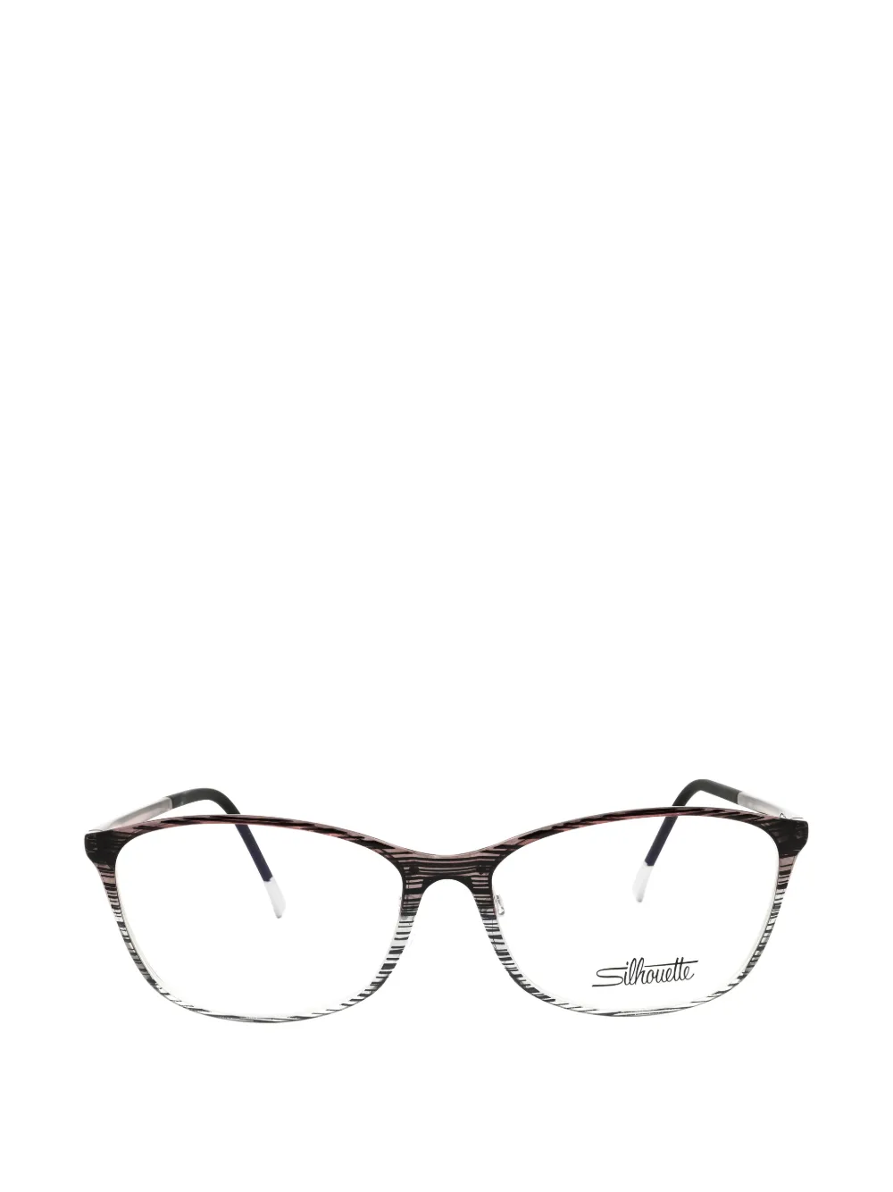 Silhouette Spx Illusion Fullrim Rectangle-frame Glasses In Purple