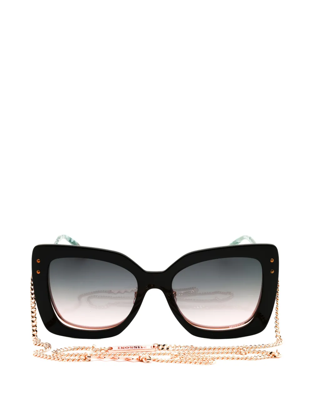 Missoni cat-eye clip-on glasses