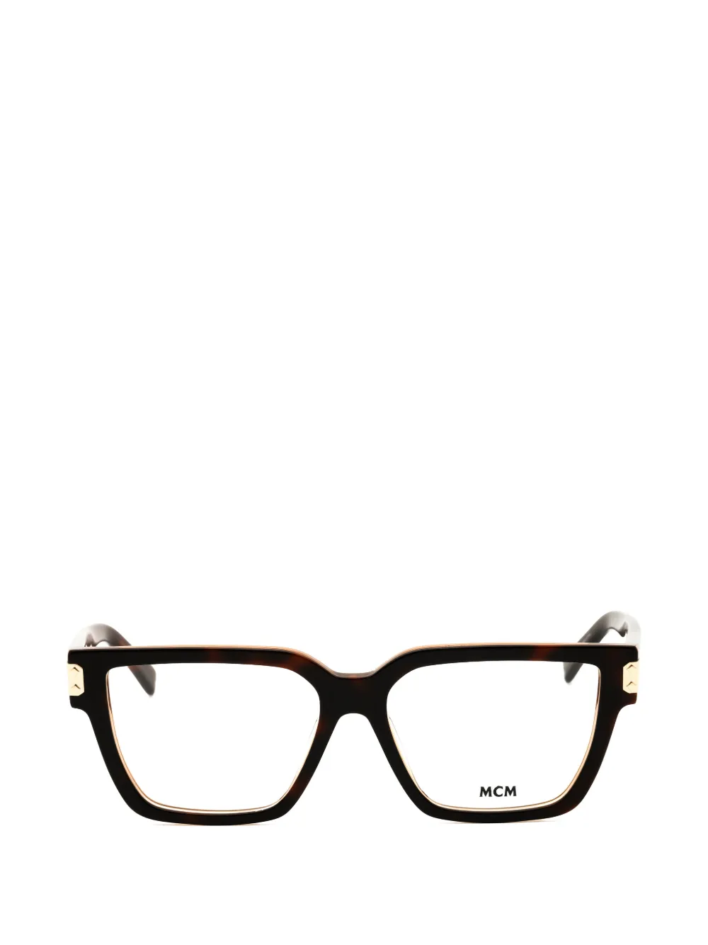 Mcm Rectangle-frame Glasses In Brown