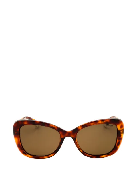 Polaroid tortoiseshell-effect butterfly-frame sunglasses