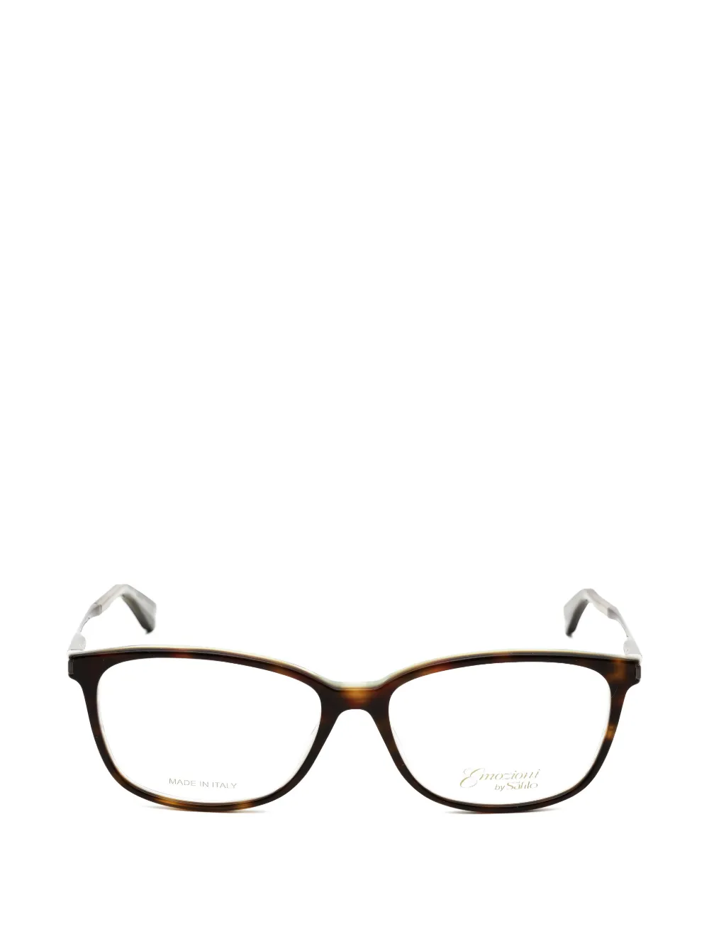 Emozioni tortoiseshell-effect rectangle-frame glasses
