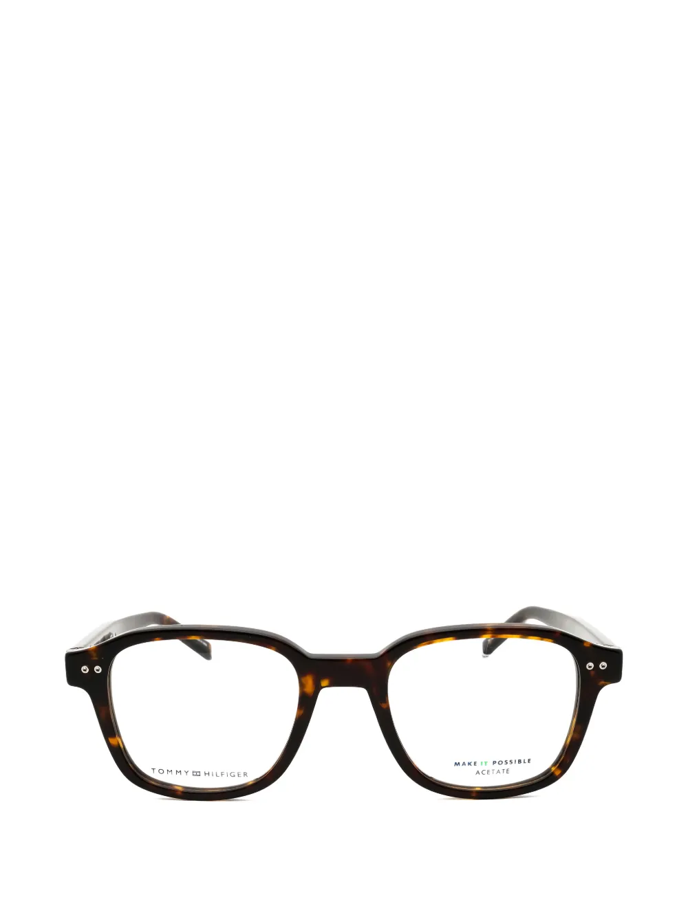 Tommy Hilfiger tortoiseshell-effect square-frame glasses