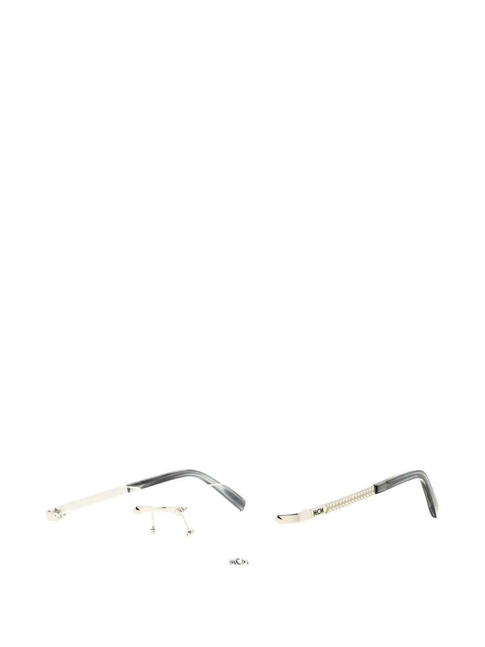 MCM rectangle-frame rimless glasses Zilver