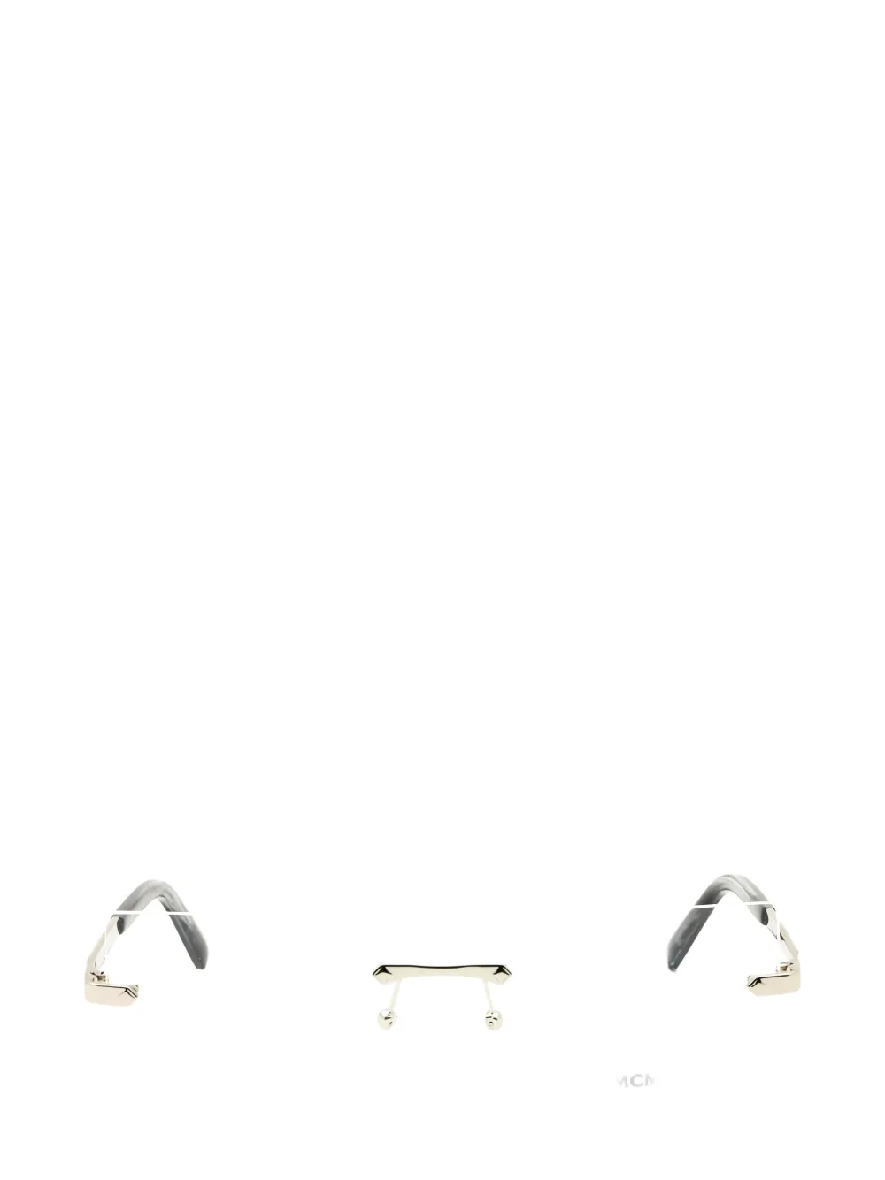 MCM rectangle-frame rimless glasses Zilver