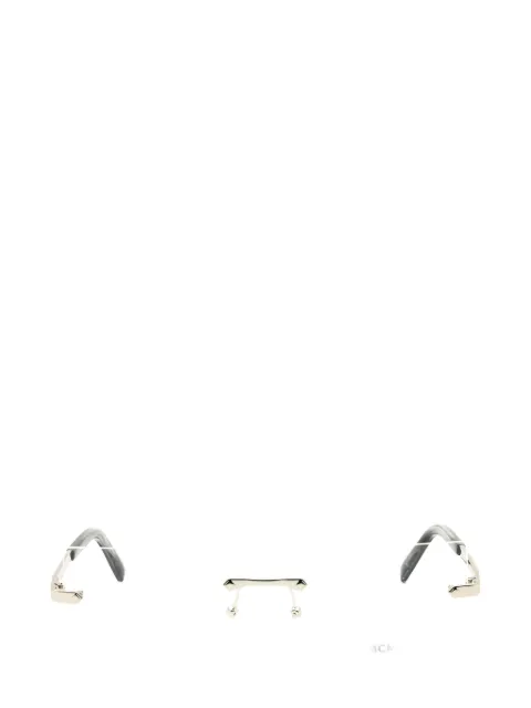 MCM rectangle-frame rimless glasses