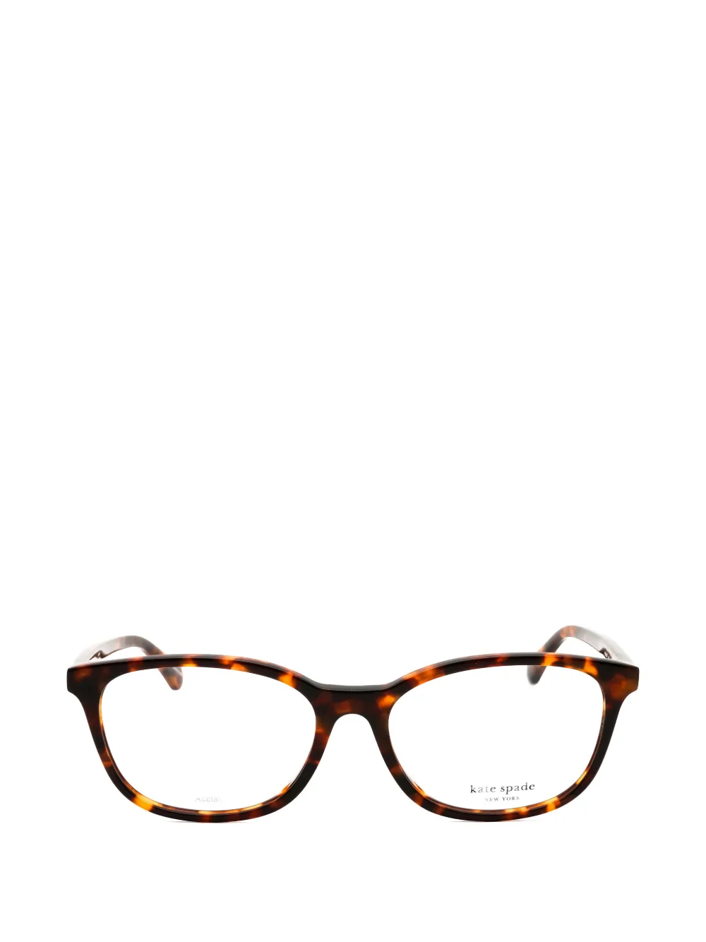 Kate Spade Haisley tortoiseshell-effect oval-frame glasses
