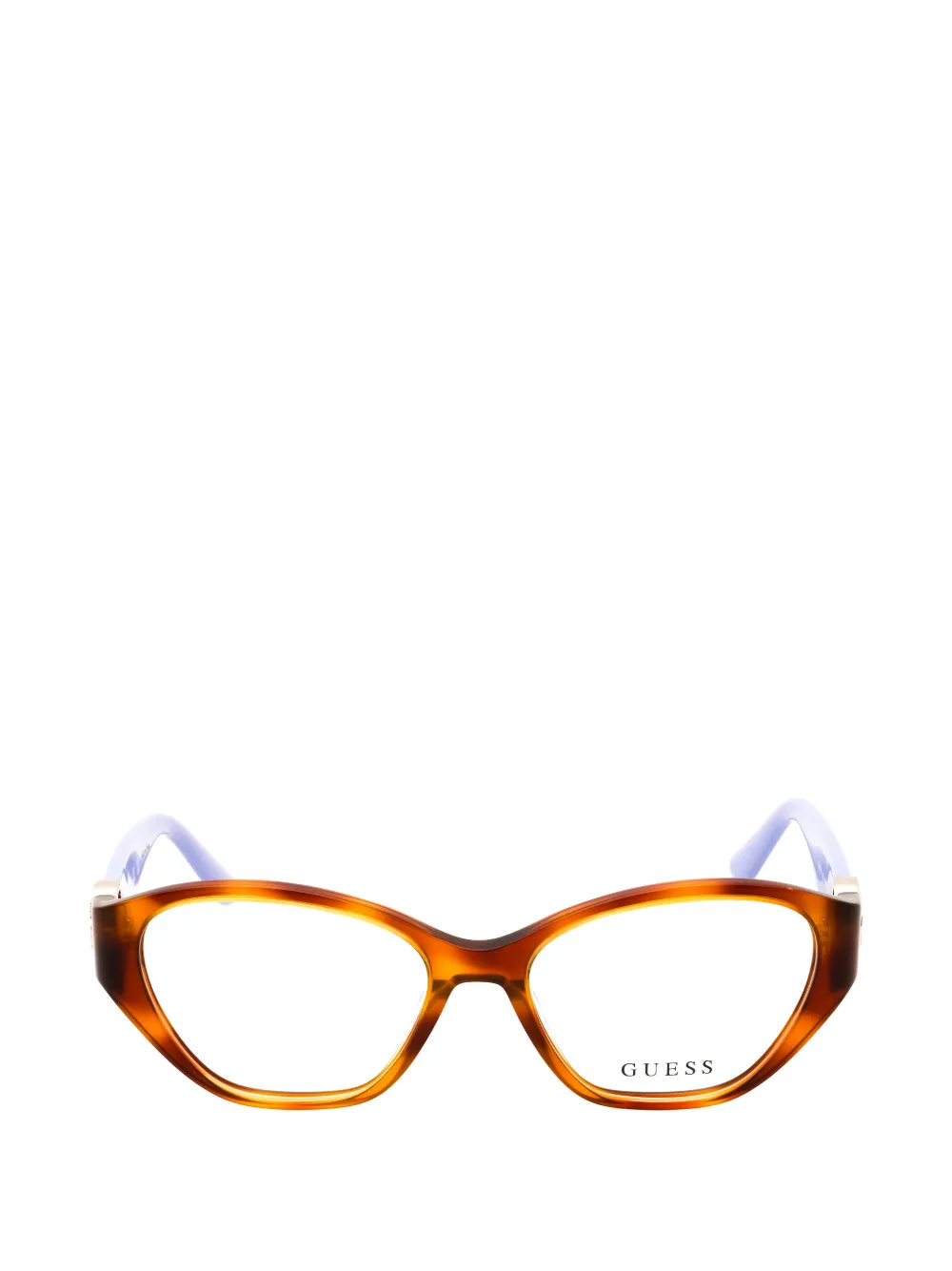 GUESS EYEWEAR cat-eye glasses - Marrone