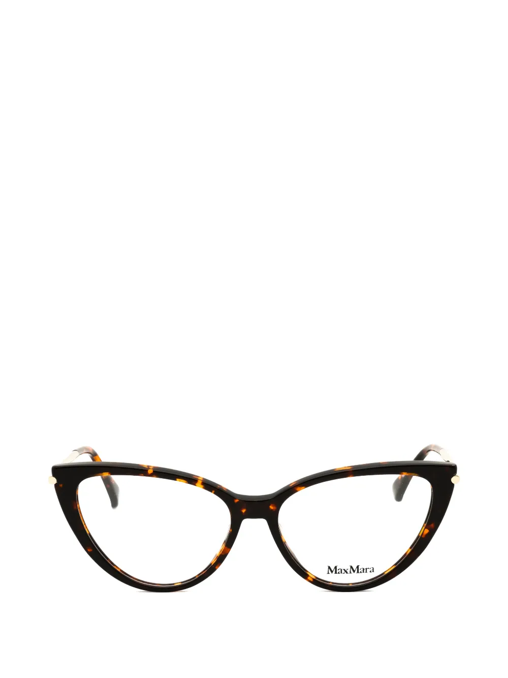 Max Mara Eyewear tortoiseshell-effect cat-eye-frame glasses - Marrone