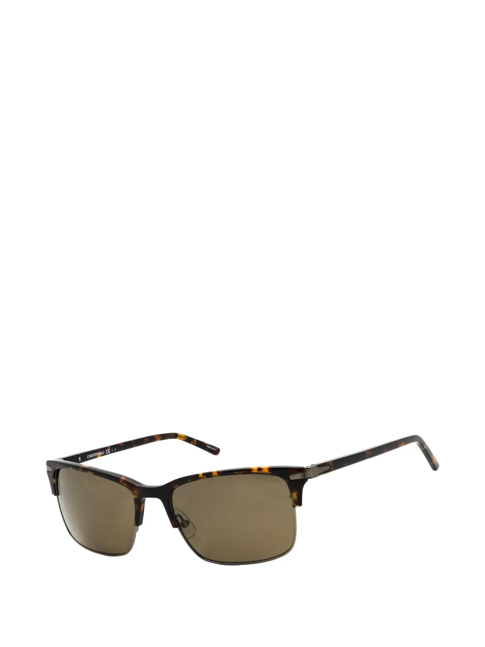 Chesterfield Rectangular-frame Sunglasses In Brown