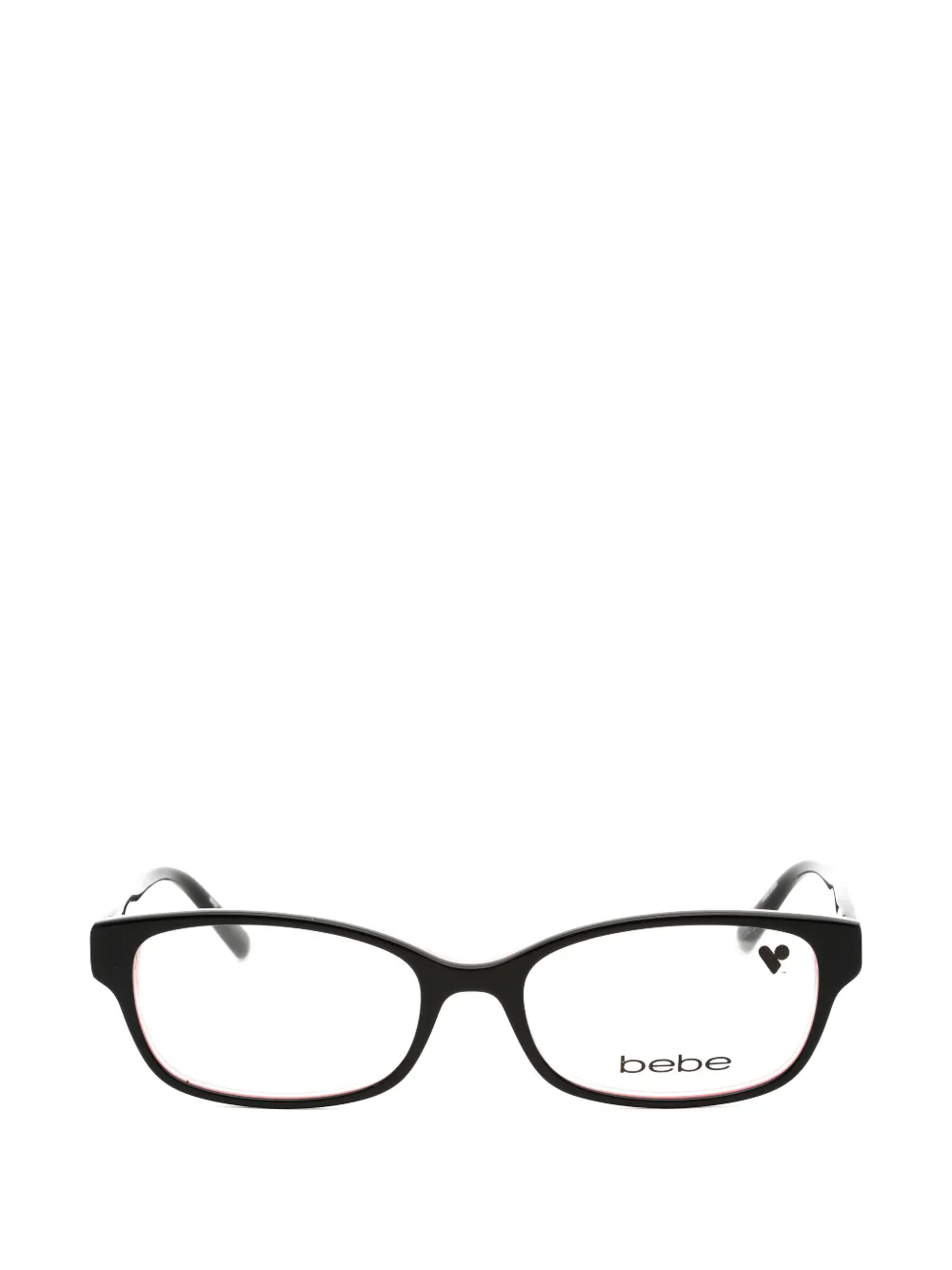 Bebe floral-print rectangle-frame glasses - Nero