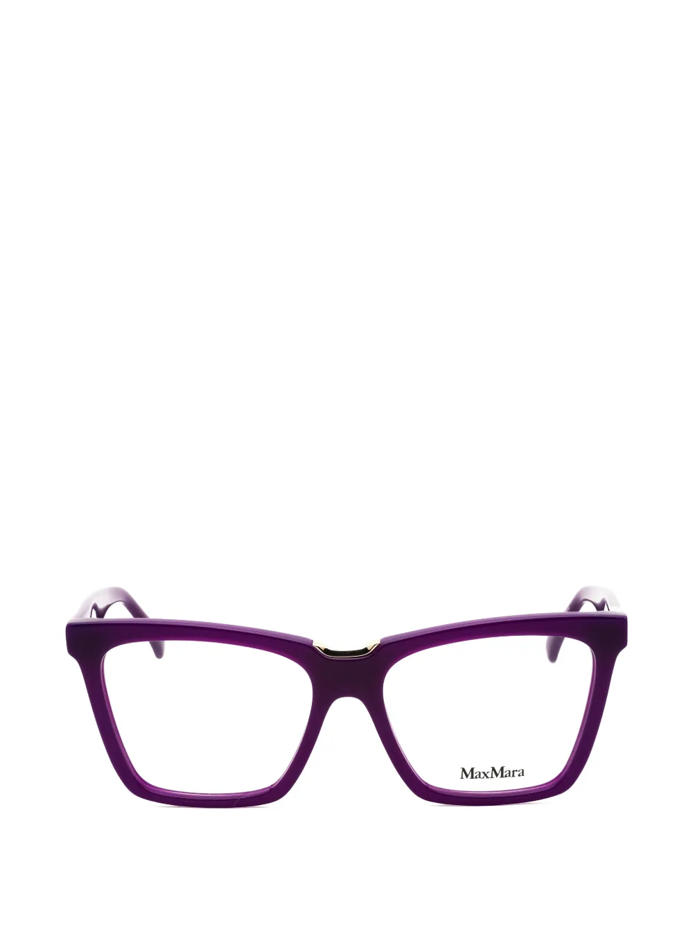 Max Mara Rectangle-frame Glasses In Purple