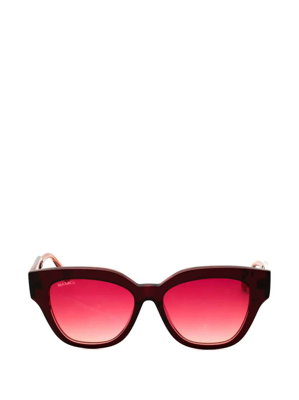 MAX&Co. MO0106 rectangle-frame sunglasses - Rosso