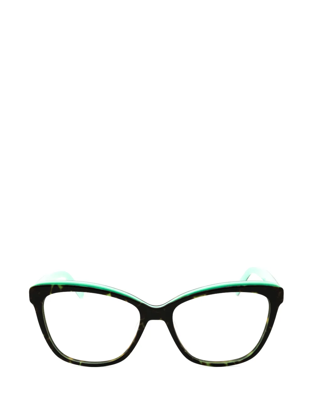Fila tortoiseshell-effect cat-eye-frame glasses