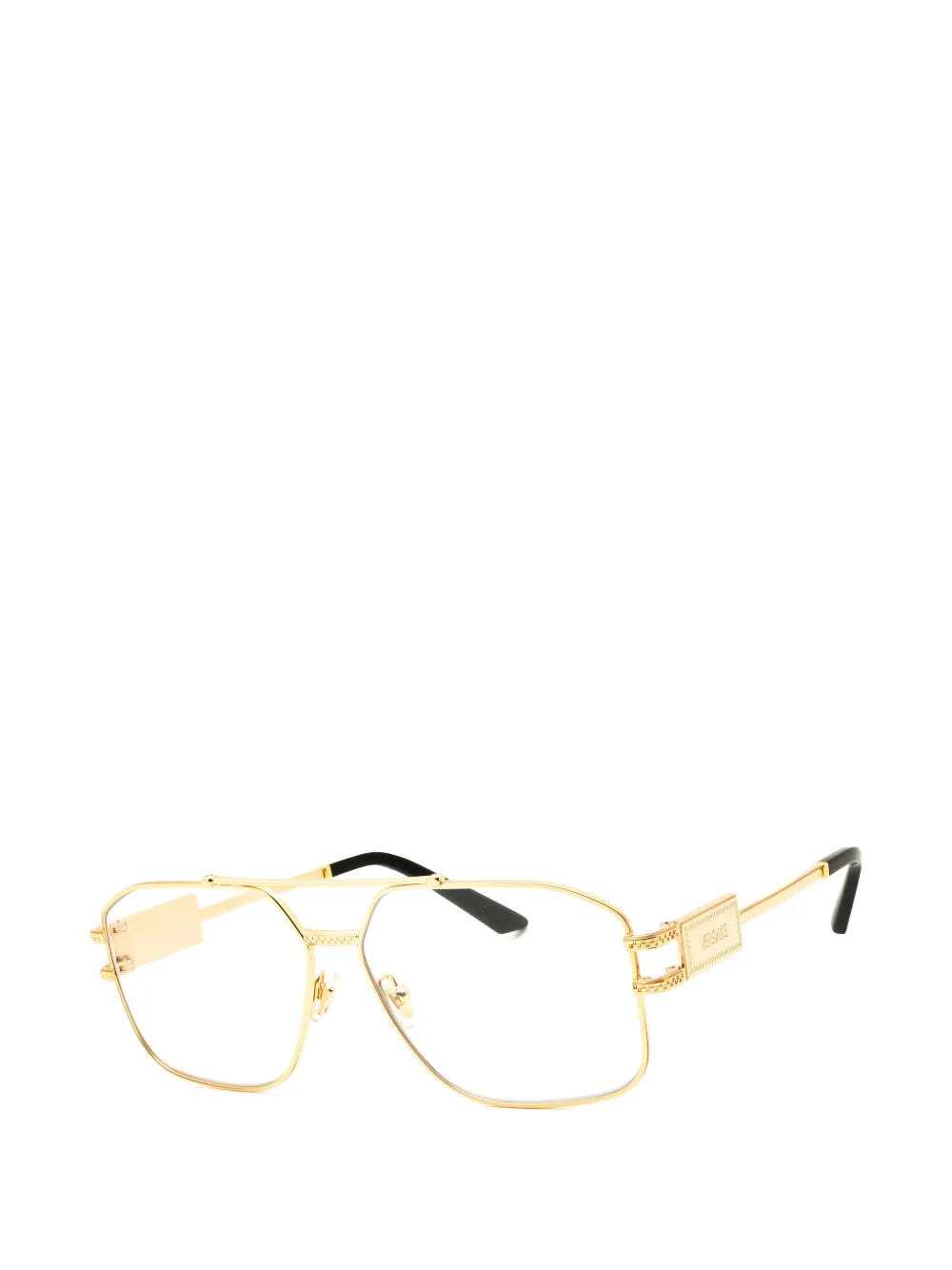 Versace Eyewear Bril met geometrisch montuur Goud