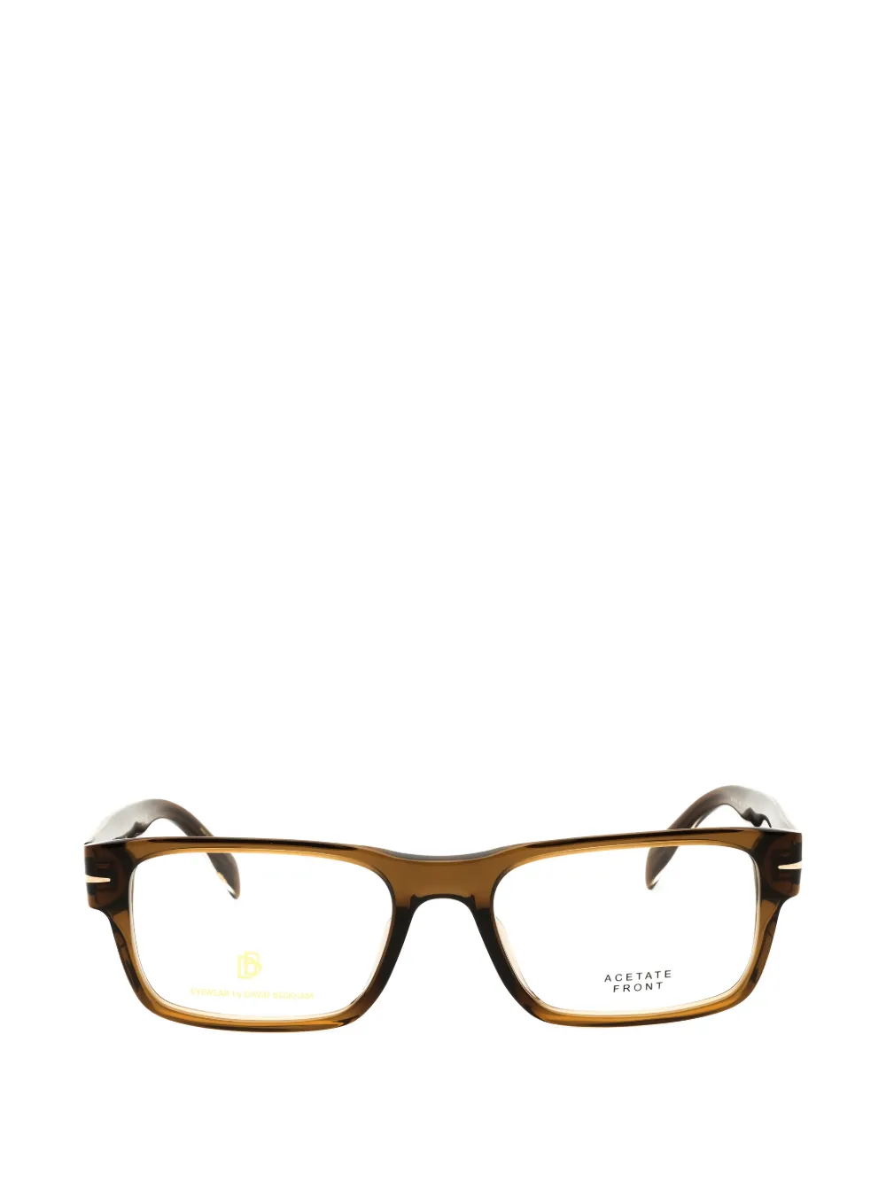 Eyewear By David Beckham Rectangle-frame Glasses In Brown
