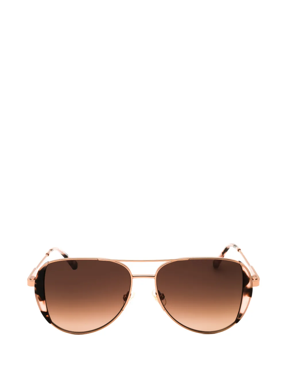 Kate Spade tortoiseshell-effect pilot-frame sunglasses - Oro