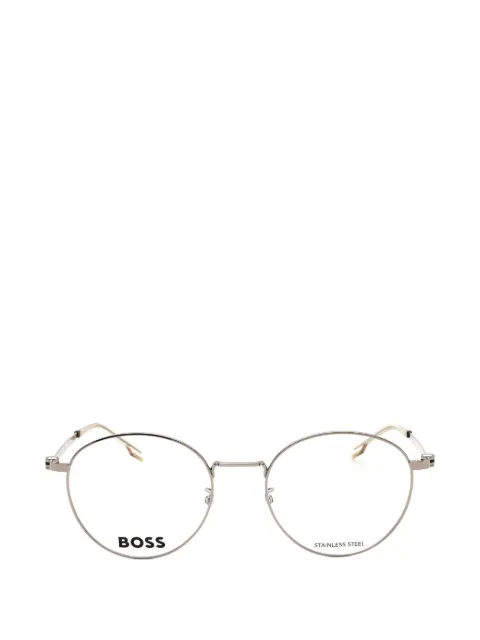 BOSS round-frame glasses