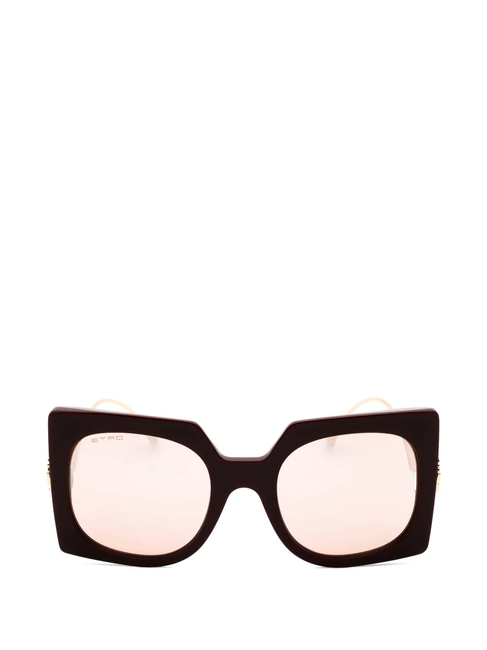 ETRO oversized frame sunglasses - Marrone