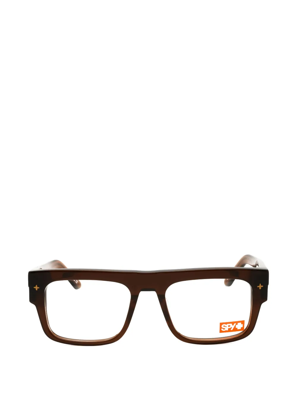 Spy Coleson Rectangle-frame Glasses In Brown