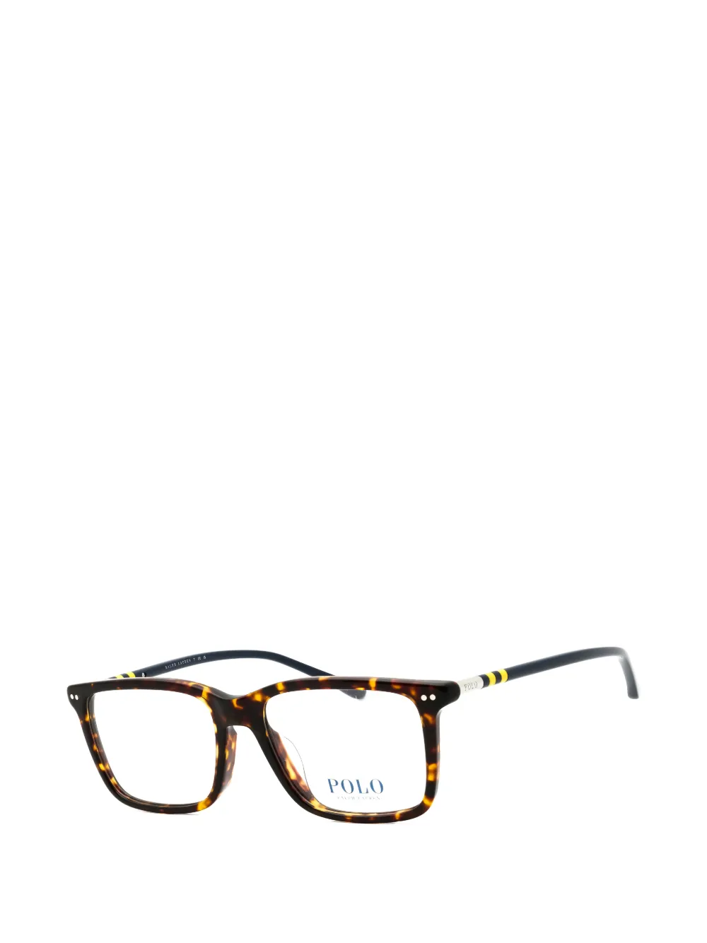 POLO RALPH LAUREN EYEWEAR tortoiseshell-effect rectangle-frame glasses Bruin