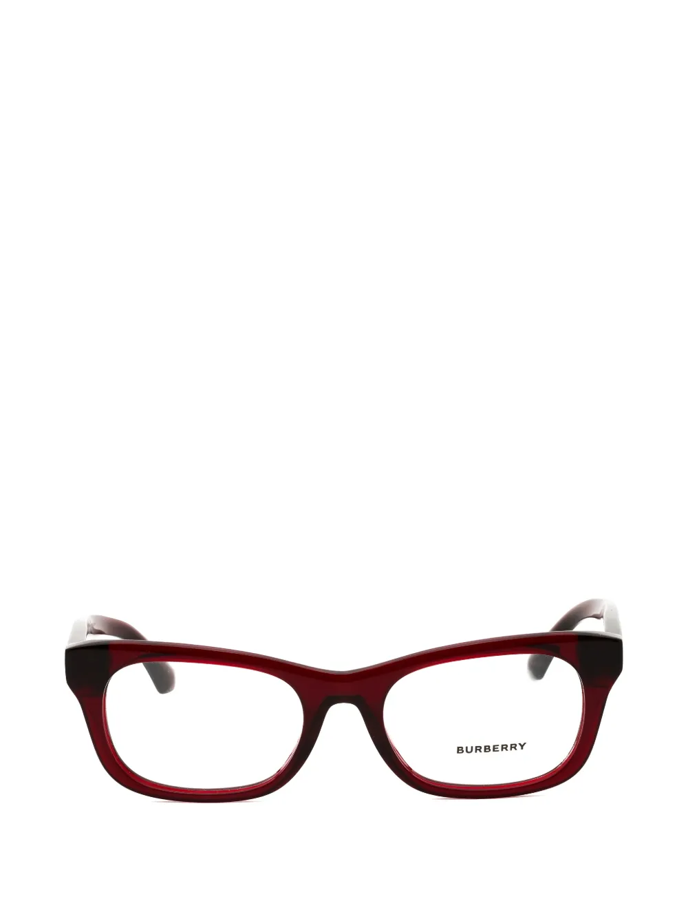 Burberry rectangle-frame glasses - Rosso