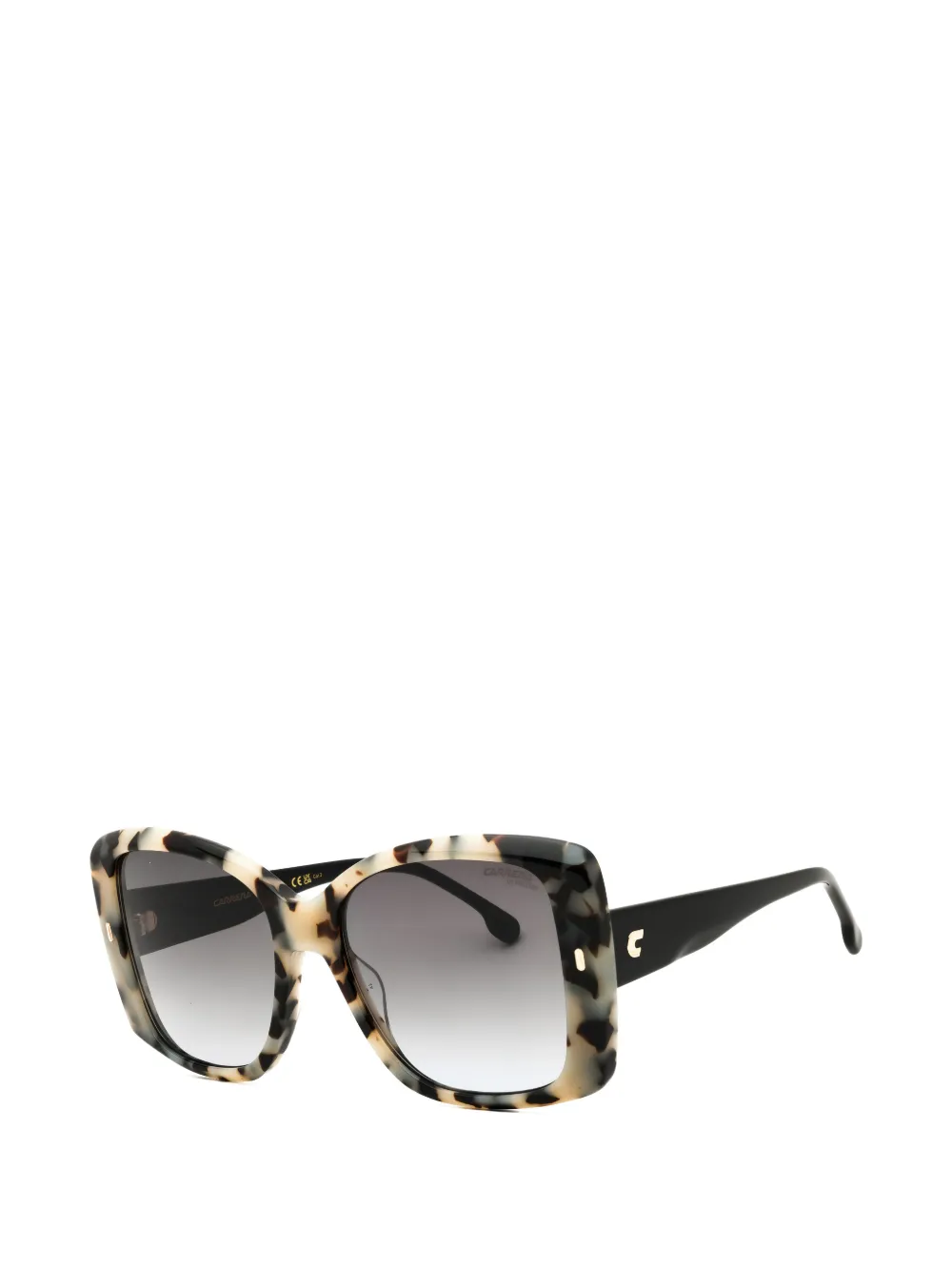 Carrera tortoiseshell-effect square-frame sunglasses Beige